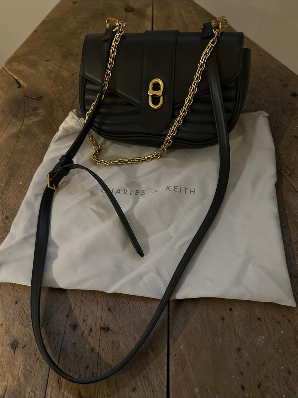Good Condition Charles & Keith Bag | Hardware Tarnish Only